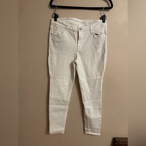 Old Navy Women's Cream Skinny Jeans